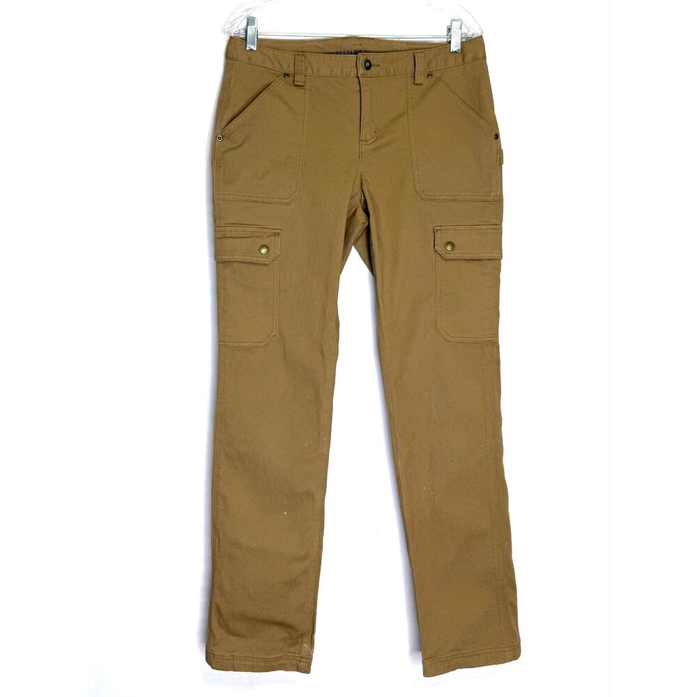Duluth Trading Curvesetter Stretch Cargo Pants Womens 8x33 (tag) 32x31” (actual)
